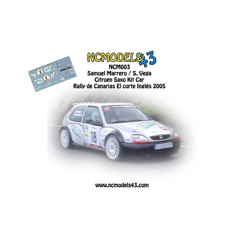 Samuel Marrero - Citroen Saxo Kit Car - Rally de Canarias 2005