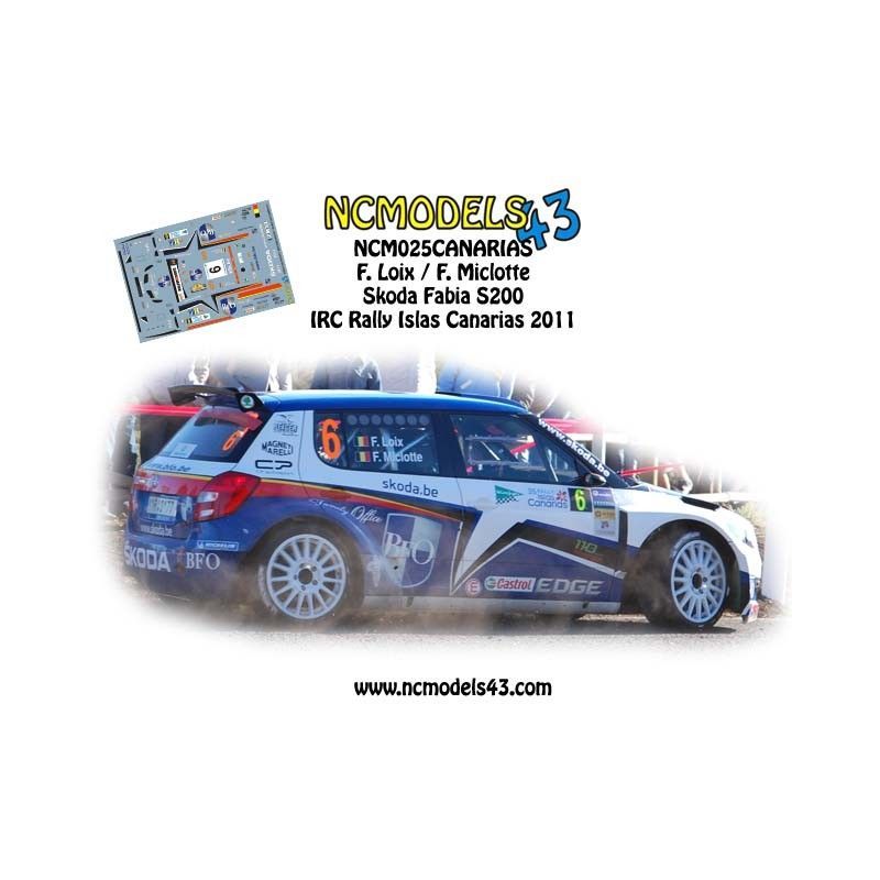 Freddy Loix - Skoda Fabia S2000 - Rally Islas Canarias 2011