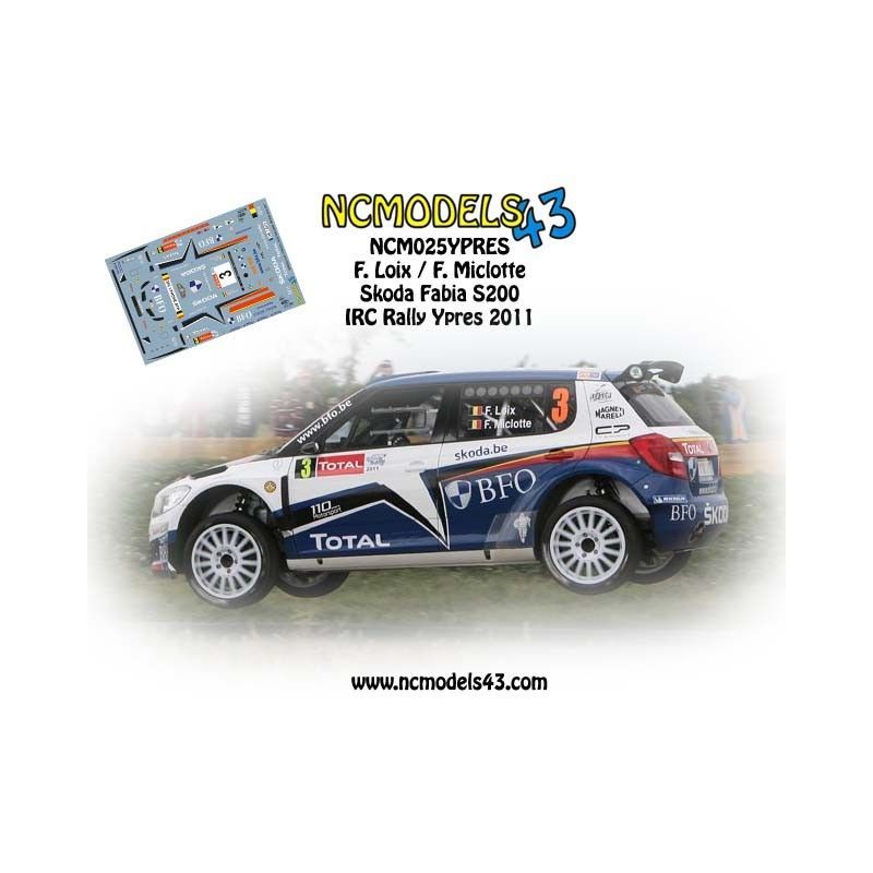 Freddy Loix - Skoda Fabia S2000 - Rally Ypres 2011