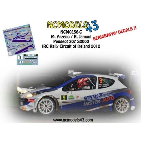 Mathieu Arzeno - Peugeot 207 S2000 - Circuit of Ireland Rally 2012