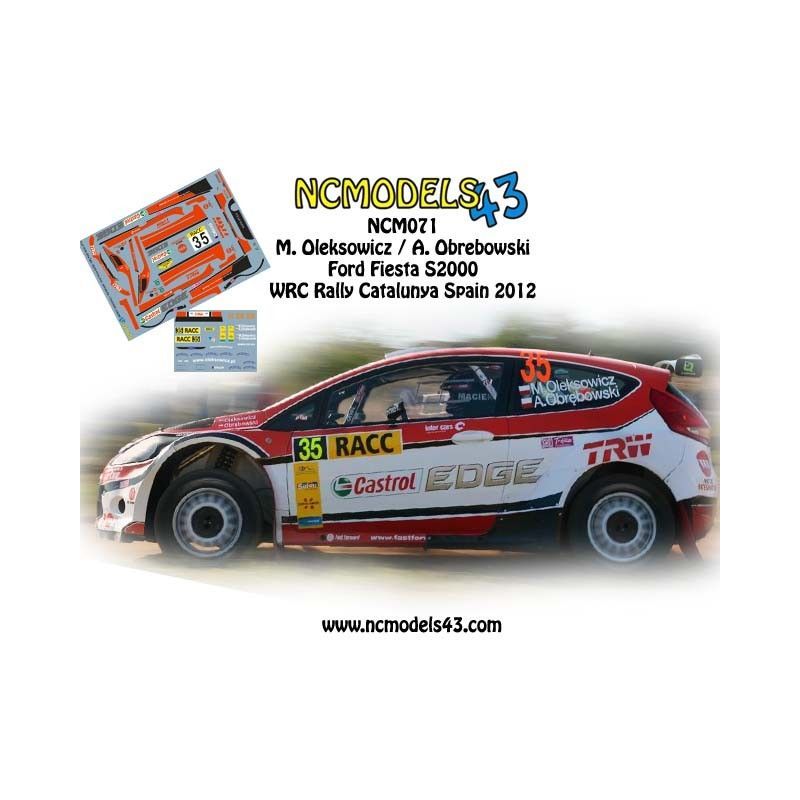 Maciej Oleksowicz - Ford Fiesta S2000 - Rally SPAIN Catalunya 2012
