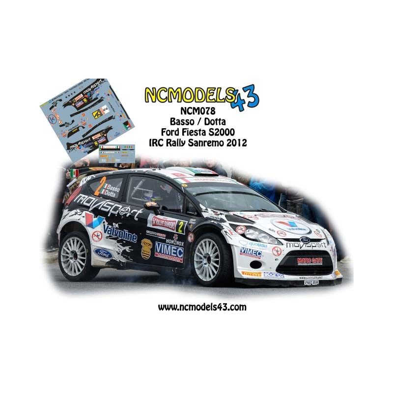 Giandomenico Basso - Ford Fiesta RRC - Rally Sanremo 2012