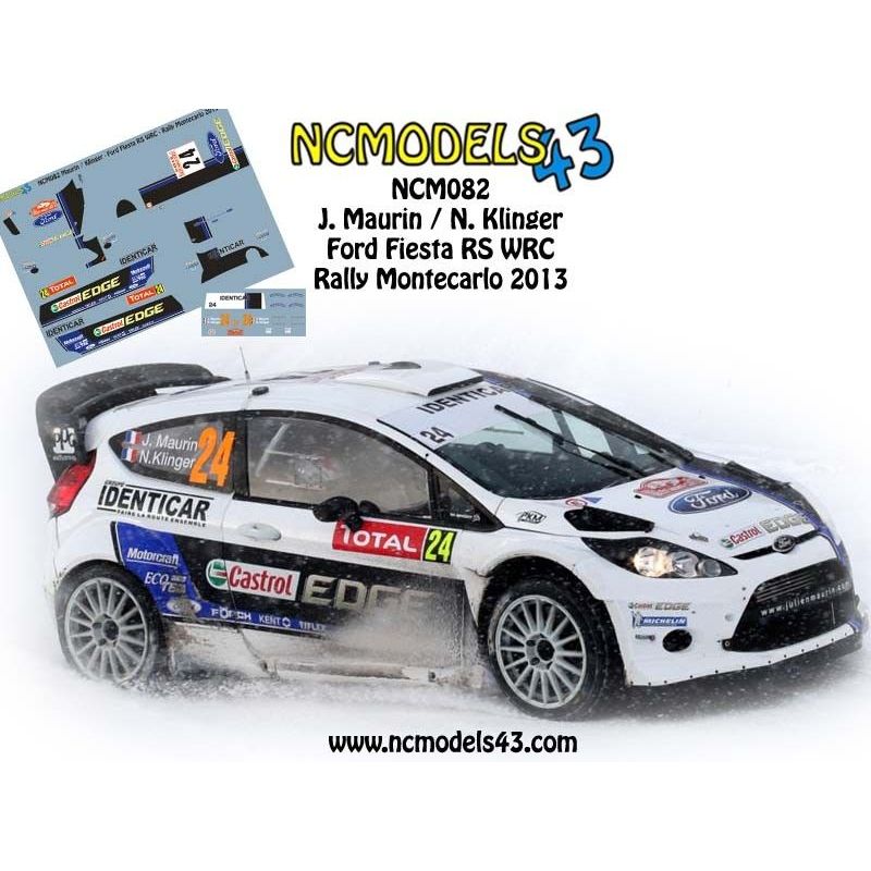 Julien Maurin - Ford Fiesta RS WRC - Rally Montecarlo 2013