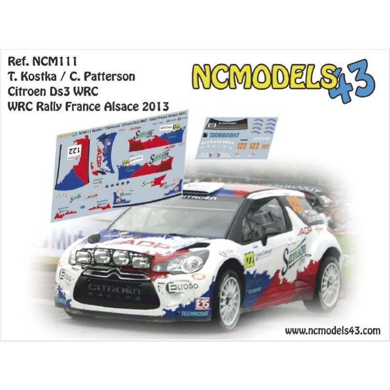 Tomas Kostka - Citroen DS3 WRC - Rallye Francia - Alsacia 2013
