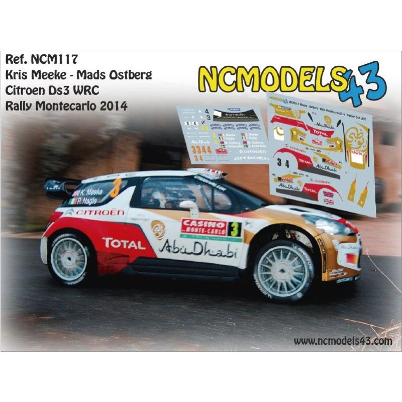 Kris Meeke / Mads Ostberg - Citroen DS3 WRC - Rally Montecarlo 2014