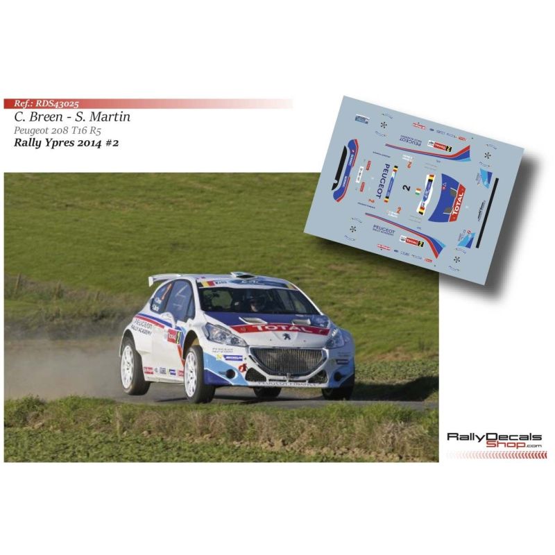 Craig Breen - Peugeot 208 T16 - Rally Ypres 2014