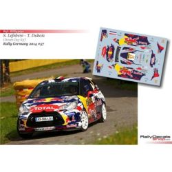 Stephane Lefebvre - Citroen DS3 R3T - Rally Alemania 2014