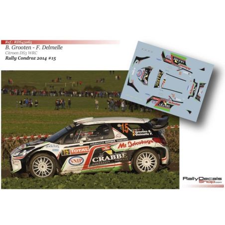 Bertrand Grooten - Citroen DS3 WRC - Rally Condroz 2014