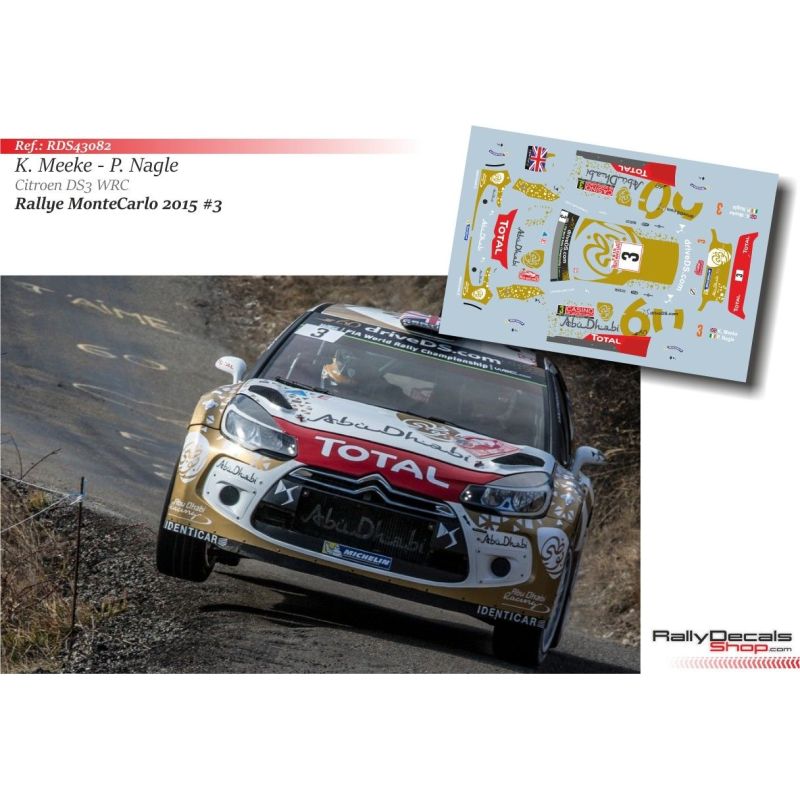 Kris Meeke - Citroen DS3 WRC - Rally Montecarlo 2015