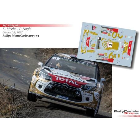 Kris Meeke - Citroen DS3 WRC - Rally Montecarlo 2015