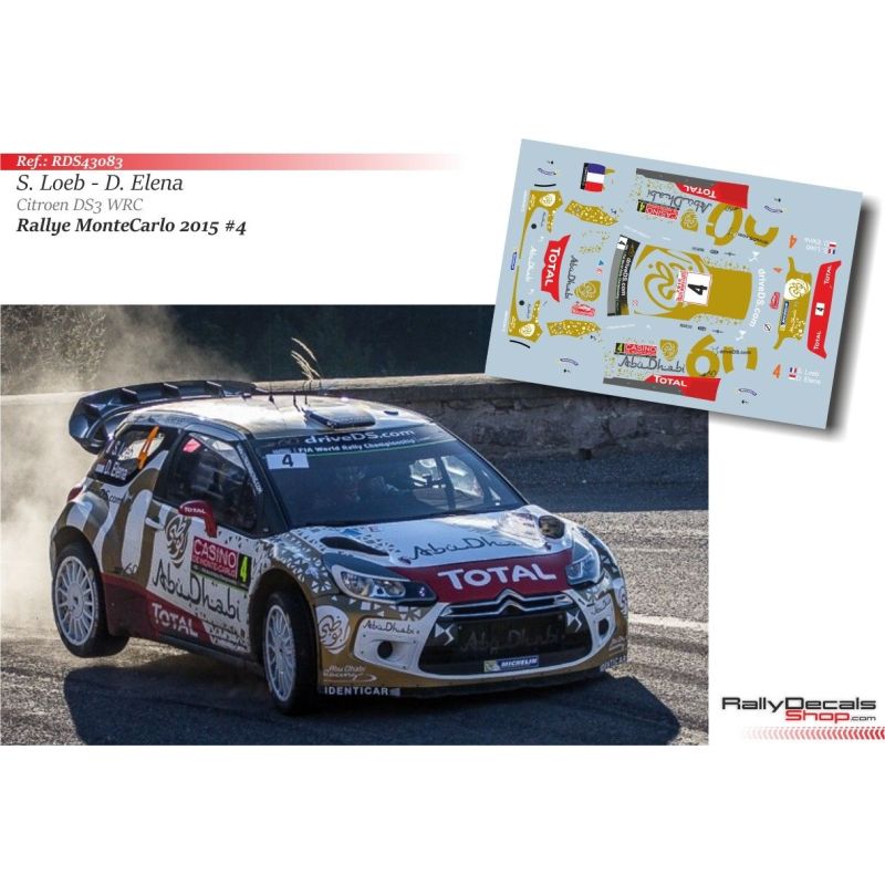 Sebastien Loeb - Citroen DS3 WRC - Rally Montecarlo 2015