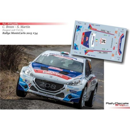 Craig Breen - Peugeot 208 T16 - Rally Montecarlo 2015