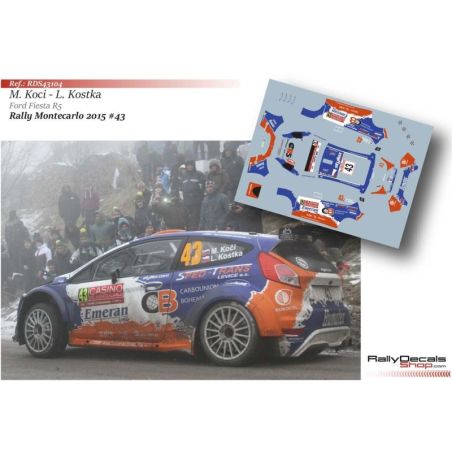 Martin Koci - Ford Fiesta R5 - Rally Montecarlo 2015