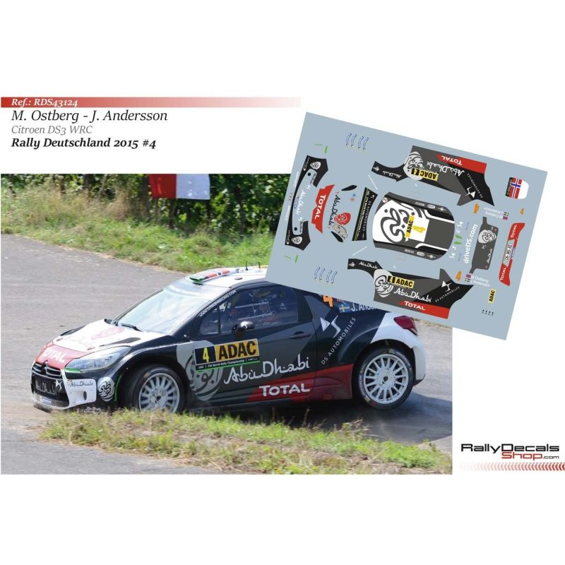 Mads Ostberg - Citroen DS3 WRC - Rally Deutschland 2015