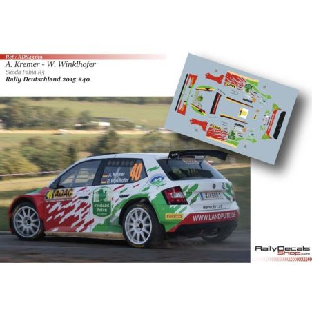 Armin Kremer - Skoda Fabia R5 - Rally Alemania 2015