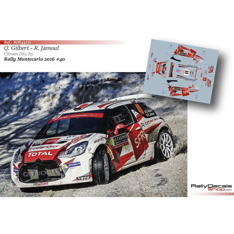 Quentin Gilbert - Citroen DS3 R5 - Rally Montecarlo 2016