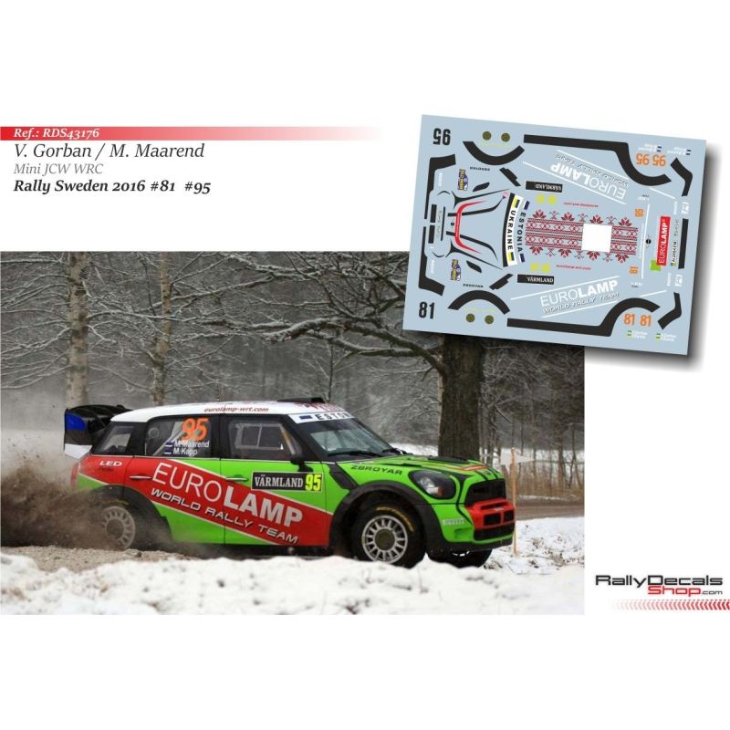 Valeriy Gorban & Mait Maarend - Mini JCW WRC - Rally Suecia 2016