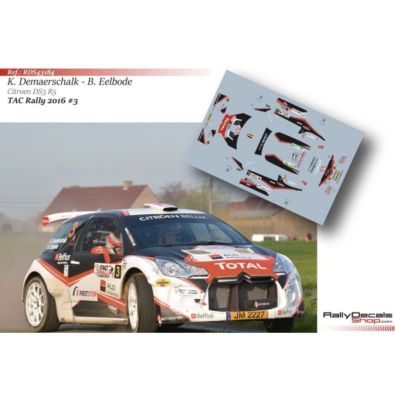 Kevin Demaerschalk - Citroen DS3 R5 - TAC Rally 2016