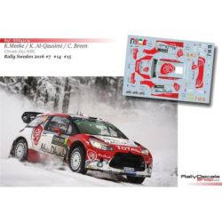 Meeke - Breen - Al Qassimi - Citroen DS3 WRC - Rally Suecia 2016
