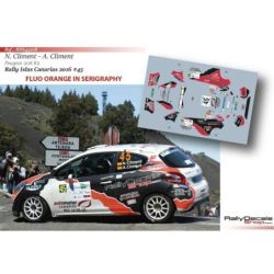 Nelson Climent - Peugeot 208 R2 - Rally Islas Canarias 2016