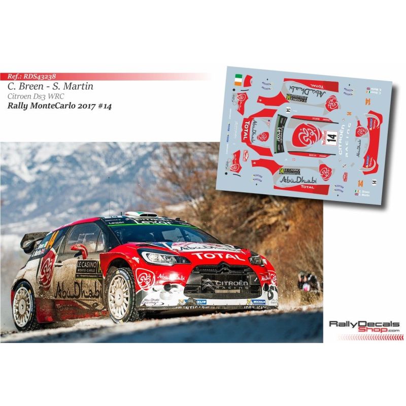 Craig Breen - Citroen DS3 WRC - Rally Montecarlo 2017