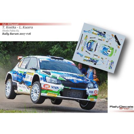 Tomas Kostka - Skoda Fabia R5 - Rally Barum 2017