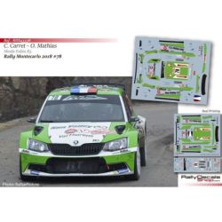 Claude Carret - Skoda Fabia R5 - Rally Montecarlo 2018