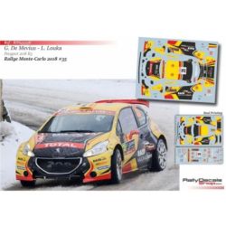Guillaime de Mevius - Peugeot 208 R5 - Rally Montecarlo 2018