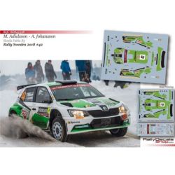 Mattias Adielsson - Skoda Fabia R5 - Rally Sweden 2018