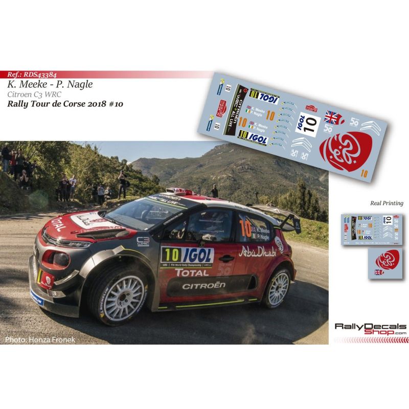 Kris Meeke - Citroen C3 WRC - Rally Tour de Corse 2018