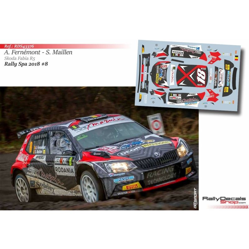 Adrian Fernémont - Skoda Fabia R5 - Rally Spa 2018
