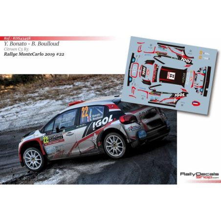 Yoann Bonato - Citroen C3 R5 - Rally Montecarlo 2019