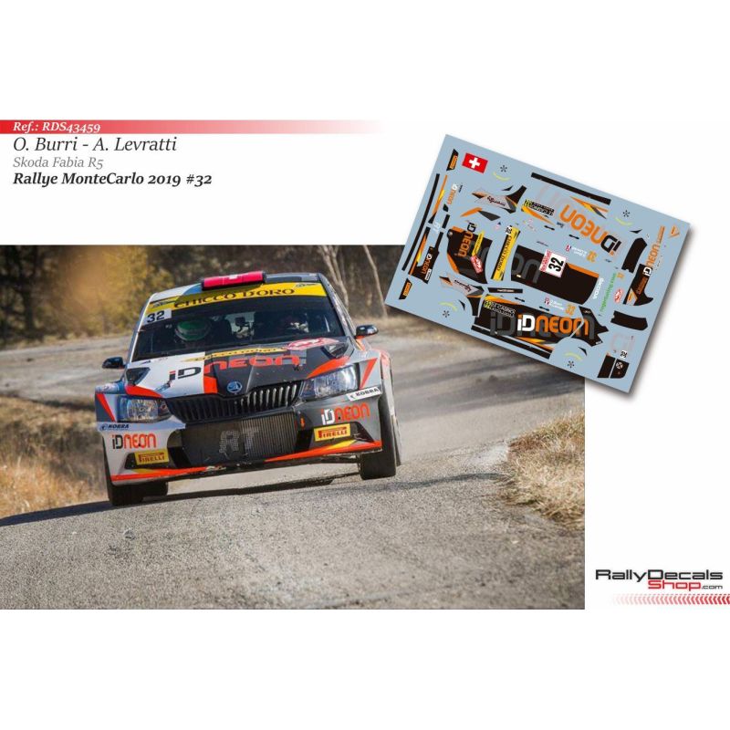Olivier Burri - Skoda Fabia R5 - Rally Montecarlo 2019