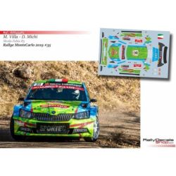 Manuel Villa - Skoda Fabia R5 - Rally MonteCarlo 2019