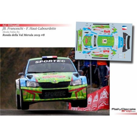 Jean-Baptiste Franceschi - Skoda Fabia R5 - Rally Ronde della Val Merula 2019
