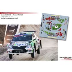 Emil Lindholm - Skoda Fabia R5 Evo - Rally Sweden 2020