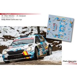 Miguel Díaz-Aboitiz - Skoda Fabia R5 Evo - Rally Monte Carlo 2021