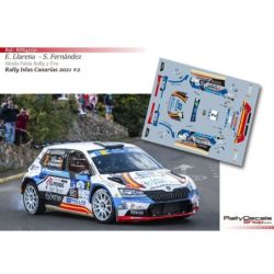 Efren Llarena - Skoda Fabia Rally 2 Evo - Rally Islas Canarias 2021