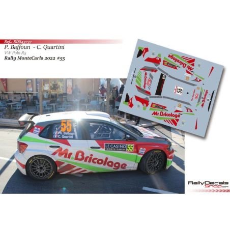 Philippe Baffoun - VW Polo R5 - Rally MonteCarlo 2022