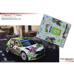 Andreas Mikkelsen - Skoda Fabia Rally 2 Evo - Rally MonteCarlo 2022
