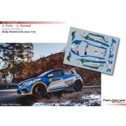 Anthony Fotia - Renault Clio Rally 4 - Rally MonteCarlo 2022