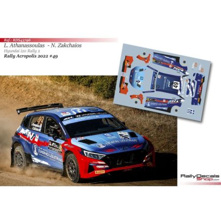 Lambros Athanassoulas - Hyundai i20 Rally 2 - Rally Acropolis 2022