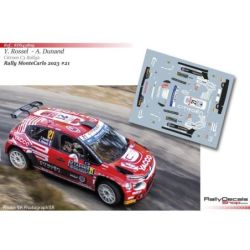 Yohan Rossel - Citroen C3 Rally2 - Rally MonteCarlo 2023