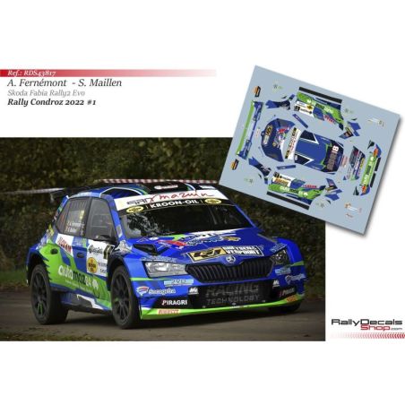 Adrian Fernémont - Skoda Fabia Rally2 Evo - Rally Condroz 2022