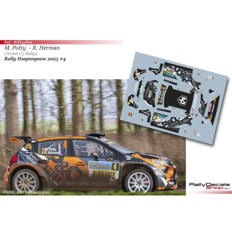 Maxime Potty - Citroen C3 Rally2 - Rally Haspengouw 2023