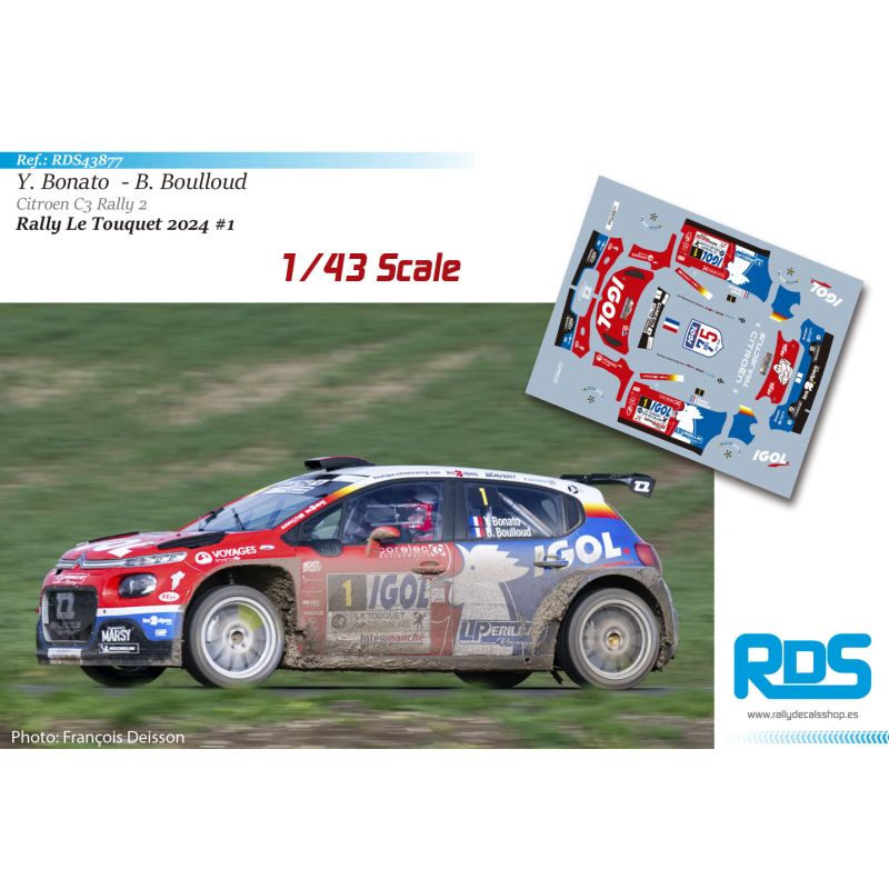 Yoann Bonato - Citroen C3 Rally 2 - Rally Le Touquet 2024