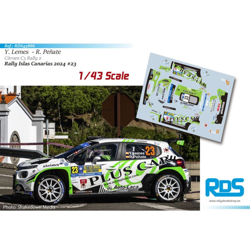 Yeray Lemes - Citroen C3 Rally 2 - Rally Islas Canarias 2024